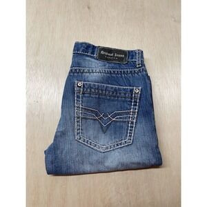 Request premium Jeans Women's Straight Leg‎ Blue Denim size 14 Approx 28x27